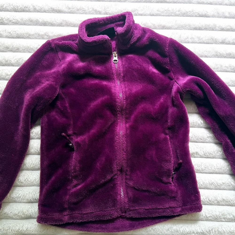 32 Degrees Kids Plush Full-Zip Jacket - Deep Plum